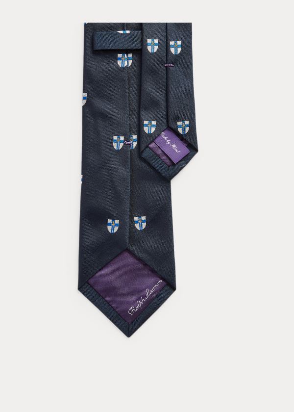 Corbatas Ralph Lauren Hombre Azul Marino - Silk Club - MRCYV0135